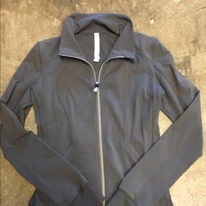 Lululemon contempo jacket size 8 light soot gray